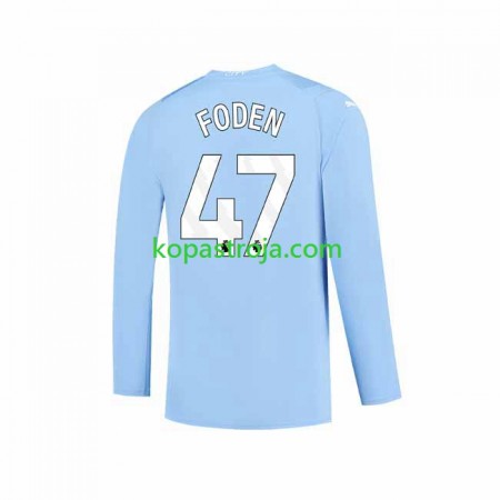 Billiga Fotbollströjor Manchester City Phil Foden 47 Hemma tröja 2023/24 Långärmad
